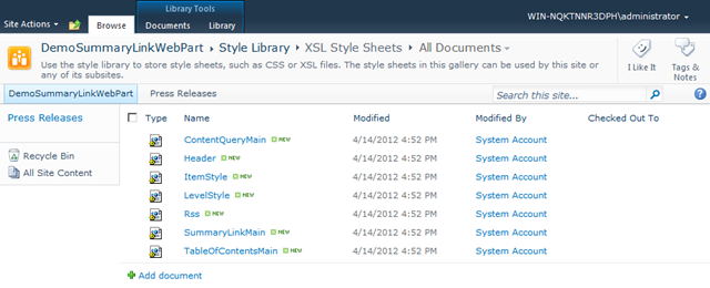 SharePoint Style Library